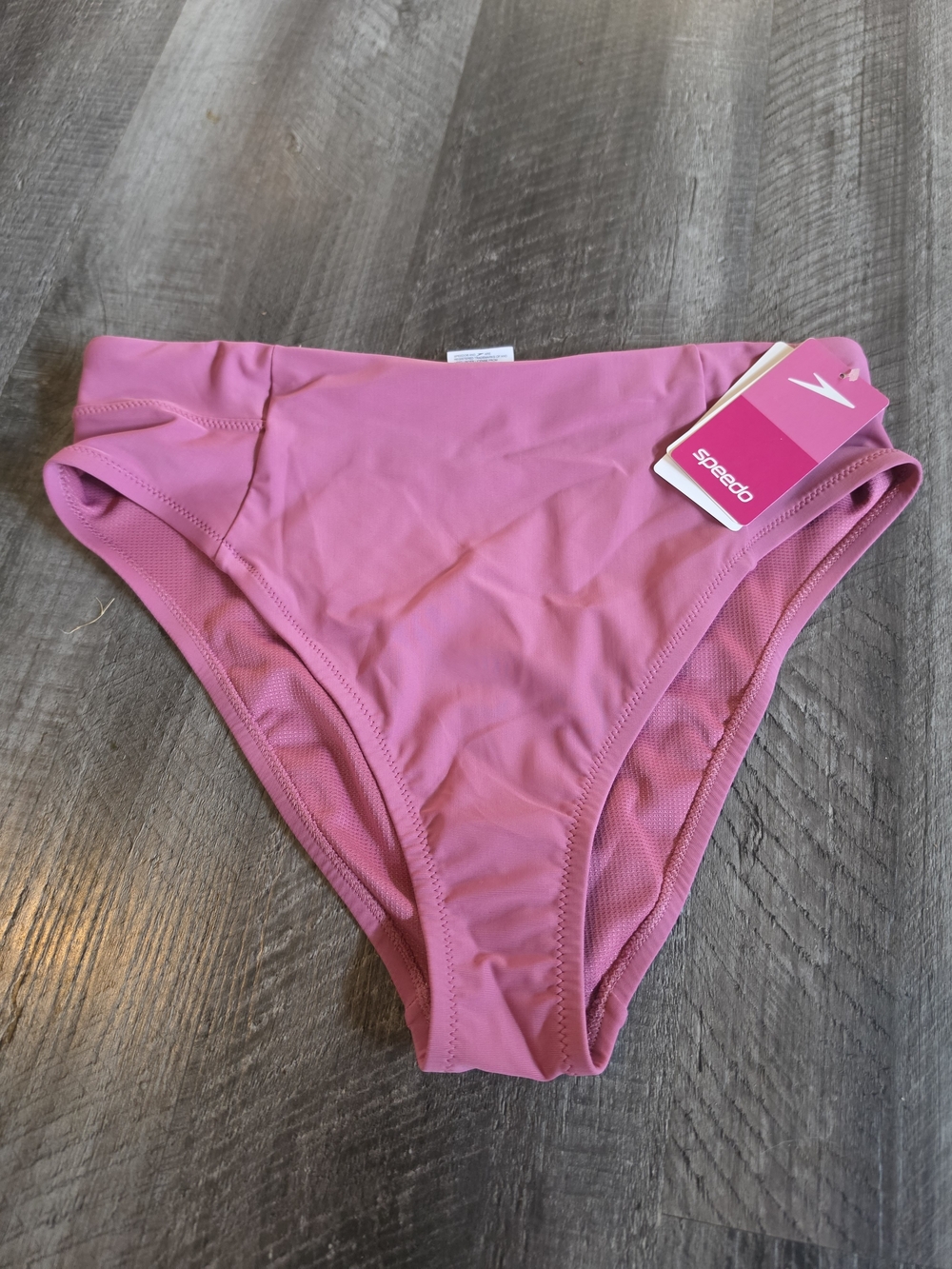 Speedo High Waist Pink Bikini Bottoms Size L